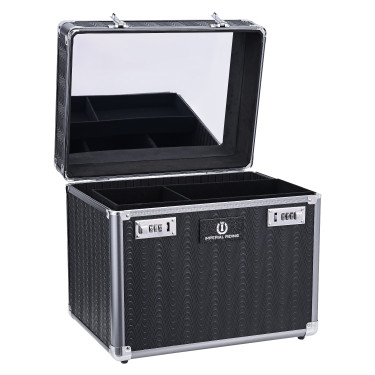 Poetskoffer Imperial Riding Shiny Grijs / zwart