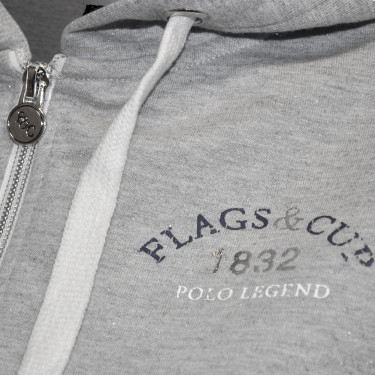 Damen-Sweatshirt Ona Flags & Cup Gemêleerd grijs