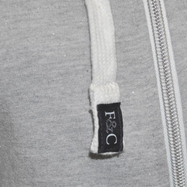 Damen-Sweatshirt Ona Flags & Cup Gemêleerd grijs