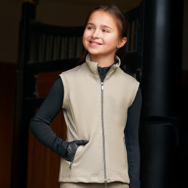 Imperial Riding Charlie kinderbodywarmer Licht olijfkleurig Groen