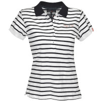 Damespolo Joya Flags & Cup Wit / marineblauw