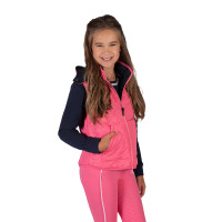 Omkeerbaar HKM Maui bodywarmer voor kinderen Fuchsia / marineblauw Roze