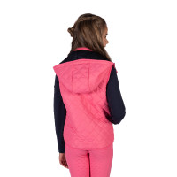 Omkeerbaar HKM Maui bodywarmer voor kinderen Fuchsia / marineblauw Roze