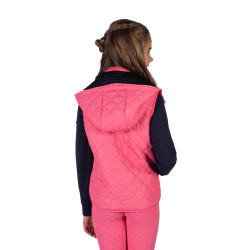 Omkeerbaar HKM Maui bodywarmer voor kinderen Fuchsia / marineblauw Roze