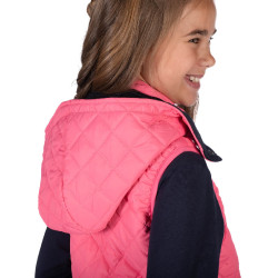 Omkeerbaar HKM Maui bodywarmer voor kinderen Fuchsia / marineblauw Roze