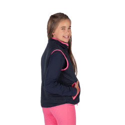 Omkeerbaar HKM Maui bodywarmer voor kinderen Fuchsia / marineblauw Roze