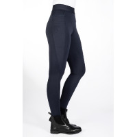 HKM Isabella legging met fullseat van siliconen Diepblauw