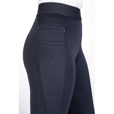HKM Isabella legging met fullseat van siliconen Diepblauw