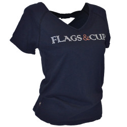 Dames T-shirt Amaluza Flags & Cup
