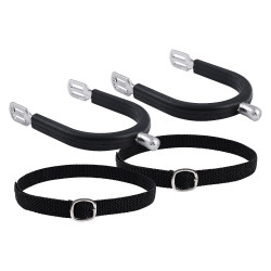 Heren sporen Imperial Riding Basic 20 mm met siliconen coating Zilver
