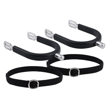Heren sporen Imperial Riding Basic 20 mm met siliconen coating Zilver