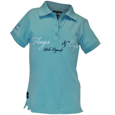 Polo enfant Omia Flags & Cup Vert celadon