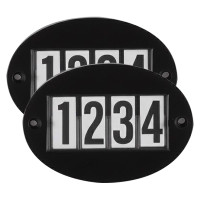 Wedstrijdnummer Imperial Riding Basic met snelspeld per 2 Zwart