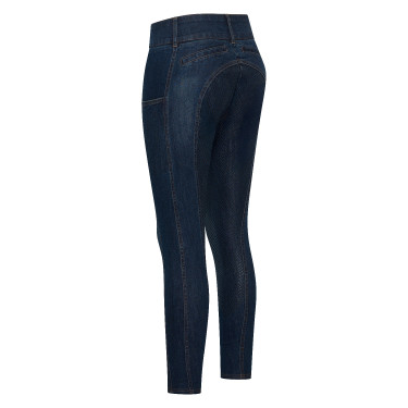 Euro-Star Classic Slim denim rijbroek dames Donker denimblauw