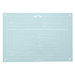 Stalplaat English HV Polo Poederblauw