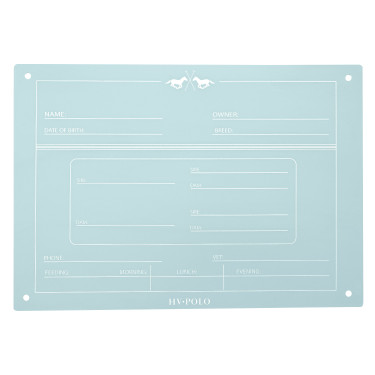 Stalplaat English HV Polo Poederblauw