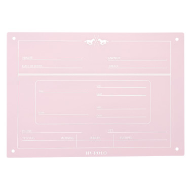 Stalplaat English HV Polo Mooie roos Roze