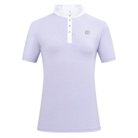Wedstrijdpolo met korte mouwen Imperial Riding Basic dames Glycine Violet
