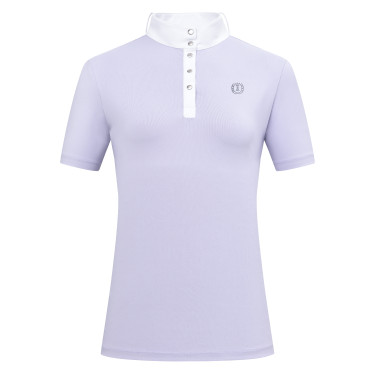 Wedstrijdpolo met korte mouwen Imperial Riding Basic dames Glycine Violet Wedstrijdpolo met korte mouwen Imperial Riding Basic dames Glycine Violet