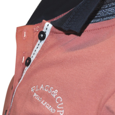 Kinderpolo Cusca Flags & Cup Oudroze