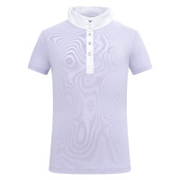 Wedstrijdpolo met korte mouwen Imperial Riding Basic Kids Glycine Violet