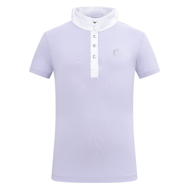 Wedstrijdpolo met korte mouwen Imperial Riding Basic Kids Glycine Violet Wedstrijdpolo met korte mouwen Imperial Riding Basic Kids Glycine Violet