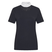 Dames wedstrijdshirt met korte mouwen Imperial Riding Shines polo Zwart Dames wedstrijdshirt met korte mouwen Imperial Riding Shines polo Zwart