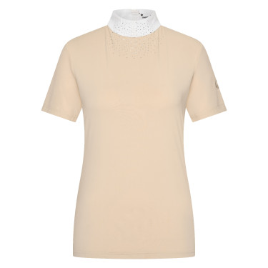 Dames wedstrijdshirt met korte mouwen Imperial Riding Shines polo Grijs / zand