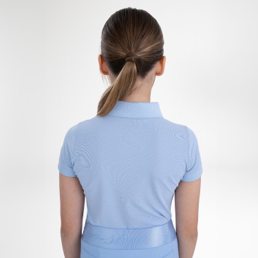 Poloshirt met korte mouwen Euro-Star Mara Kids Lichtblauw Poloshirt met korte mouwen Euro-Star Mara Kids Lichtblauw