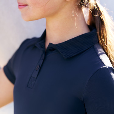 Imperial Riding Marly Kids polo met korte mouwen Marine Marineblauw
