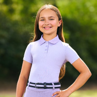 Imperial Riding Marly Kids polo met korte mouwen Glycine Violet
