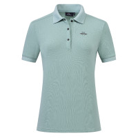 HV Polo Norah dames poloshirt met korte mouwen Aqua sky