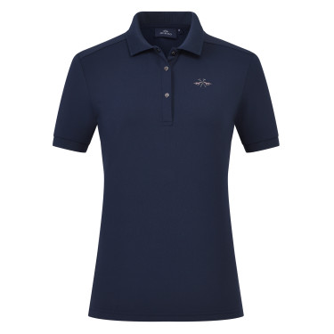 HV Polo Norah dames poloshirt met korte mouwen Marine Marineblauw