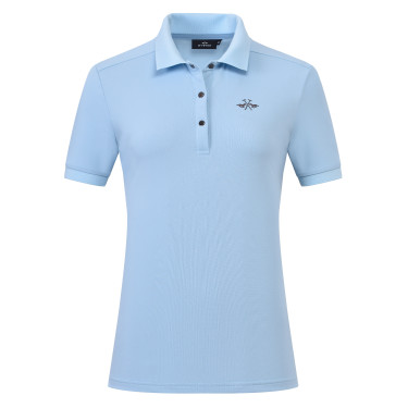 HV Polo Norah dames poloshirt met korte mouwen Poederblauw HV Polo Norah dames poloshirt met korte mouwen Poederblauw