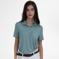 HV Polo Norma dames poloshirt met korte mouwen Aqua sky