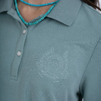 HV Polo Norma dames poloshirt met korte mouwen Aqua sky