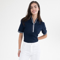 HV Polo Novella dames poloshirt met korte mouwen Marine Marineblauw