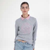 HV Polo Jordyn dames trui Gemêleerd grijs HV Polo Jordyn dames trui Gemêleerd grijs