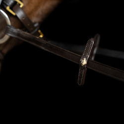 Imperial Riding teugels van rubber met nopjes Donkerbruin