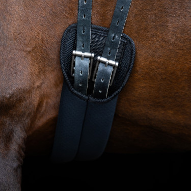 Dressuursingel Imperial Riding van neopreen Zwart