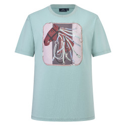 HV Polo Jutta dames T-shirt met korte mouwen Aqua sky