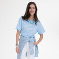 HV Polo Natalie dames T-shirt met korte mouwen Marine Marineblauw HV Polo Natalie dames T-shirt met korte mouwen Marine Marineblauw