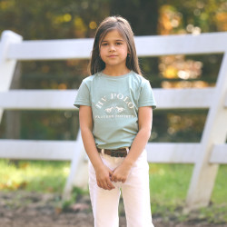 T-shirt met korte mouwen HV Polo Natalie Kids Aqua sky
