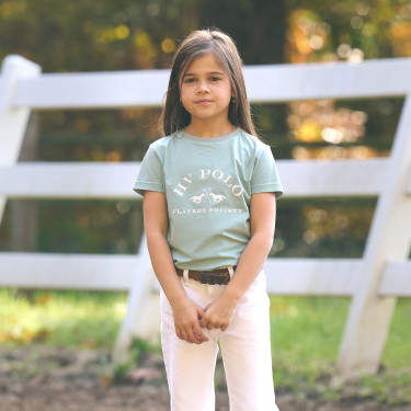 T-shirt met korte mouwen HV Polo Natalie Kids Aqua sky