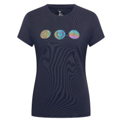 Dames T-shirt met korte mouwen Imperial Riding Holographics Marine Marineblauw