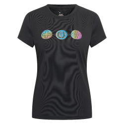 Dames T-shirt met korte mouwen Imperial Riding Holographics Zwart