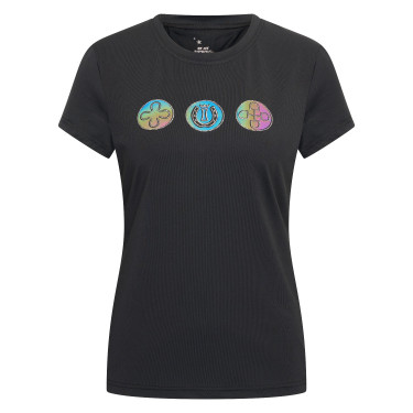 Dames T-shirt met korte mouwen Imperial Riding Holographics Zwart