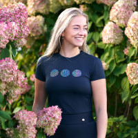 Dames T-shirt met korte mouwen Imperial Riding Holographics Marine Marineblauw