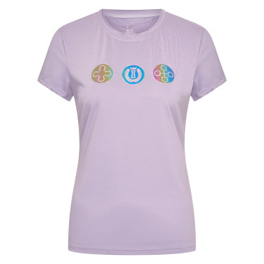 Dames T-shirt met korte mouwen Imperial Riding Holographics Glycine Violet Dames T-shirt met korte mouwen Imperial Riding Holographics Glycine Violet