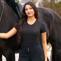 Dames T-shirt met korte mouwen Imperial Riding Tasha Zwart
